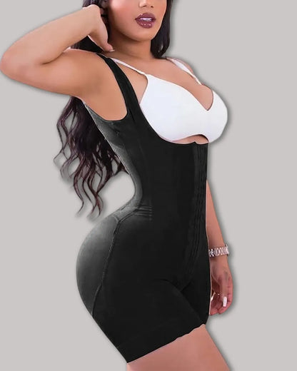 CurvyFaja - High Double Compression Bodysuit with Firm Abdominal Control