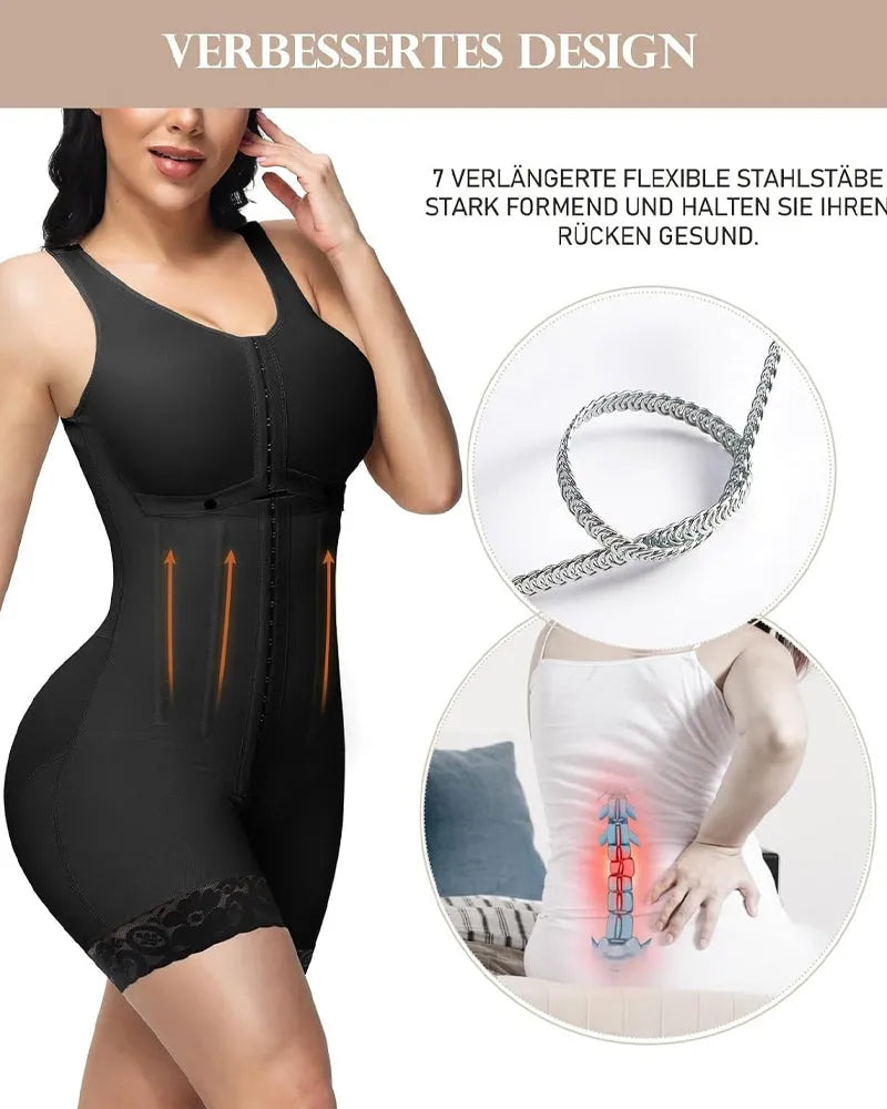 CurvyFaja - Body Shapewear with Built-In Bust Support for Women
