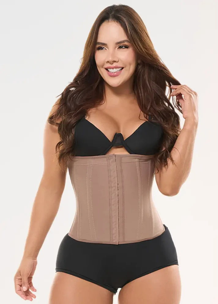 Salome 315-CCB Waist Trainer: Abdominal Control with Hook Closure